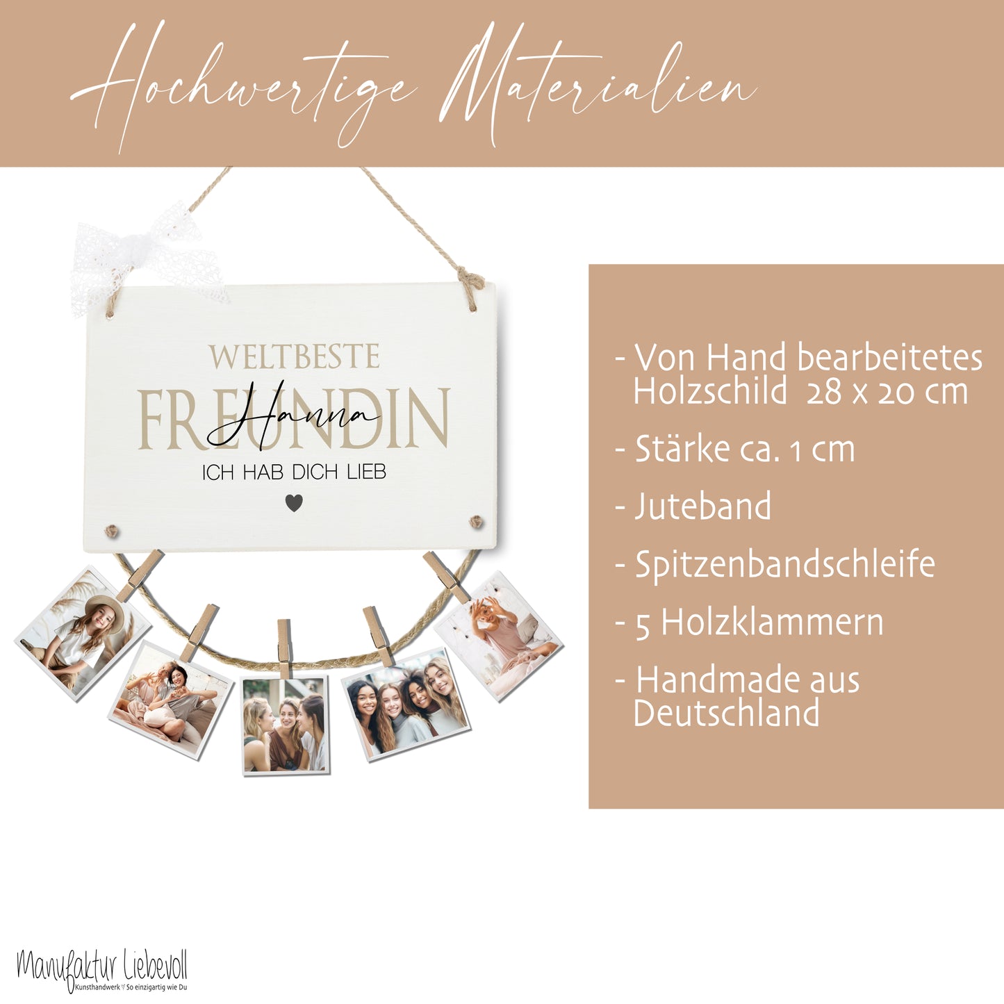 Freundin Geschenk Geburtstag Fotogeschenk Lieblingsfreundin Geburtstagsgeschenk Personalisiert