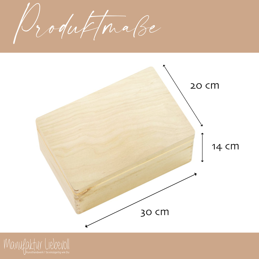 Holzbox Personalisiert Weihnachten Fuchs Geschenkbox Frohe Weihnachten Personalisierte Heiligabend für Kinder Fuchs Weihnachtsbox Holzkiste