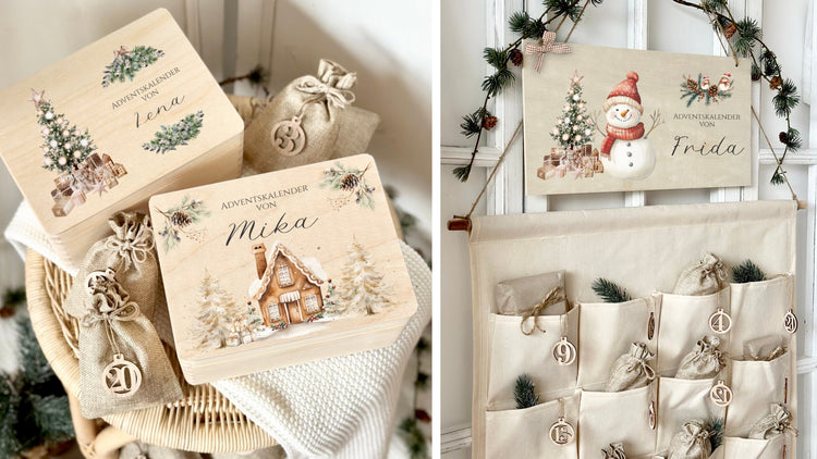 Personalisierte Adventskalender zum Befüllen 