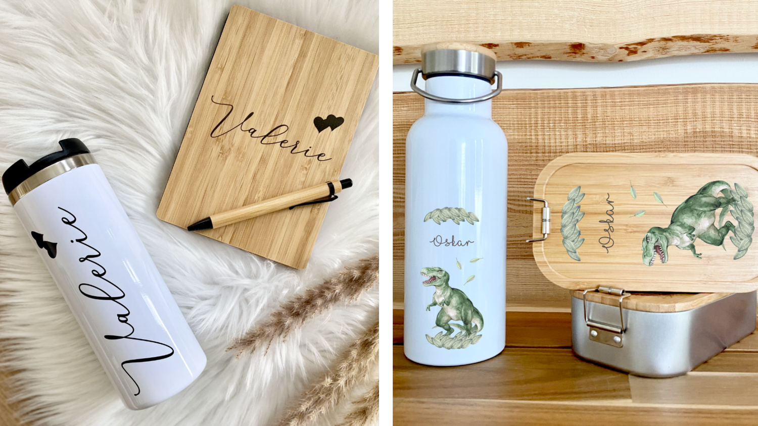 Personalisierte Geschenksets für Frauen, Männer und Kinder.