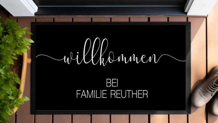 Personalisierte Fußmatten für dein Zuhause.