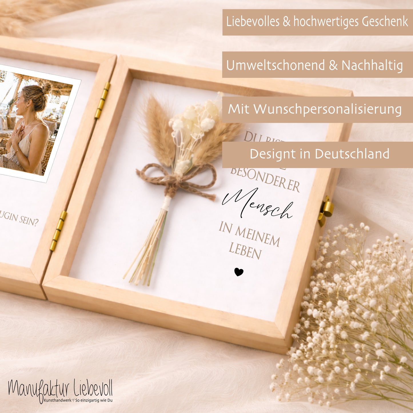Trauzeugin Trauzeuge fragen Geschenk | Hochzeit Geschenk personalisiert | Willst du meine Trauzeugin / mein Trauzeuge sein I Foto Holzbox