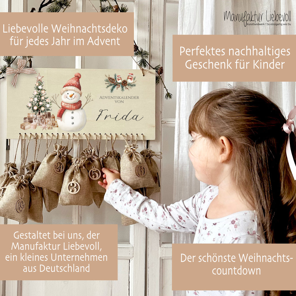 Adventskalender Frida Schneemann