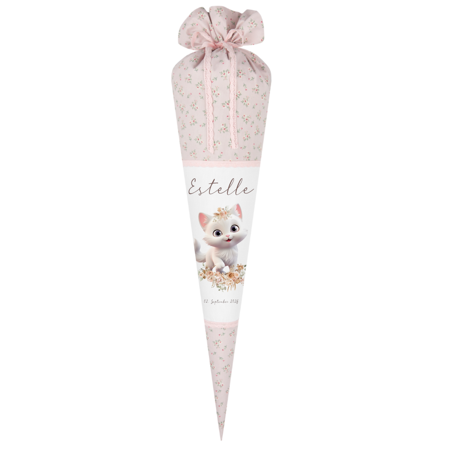 Schultüte Mädchen Personalisiert Schultüte Stoff Katze Zuckertüte Mädchen Schultüte Einschulung