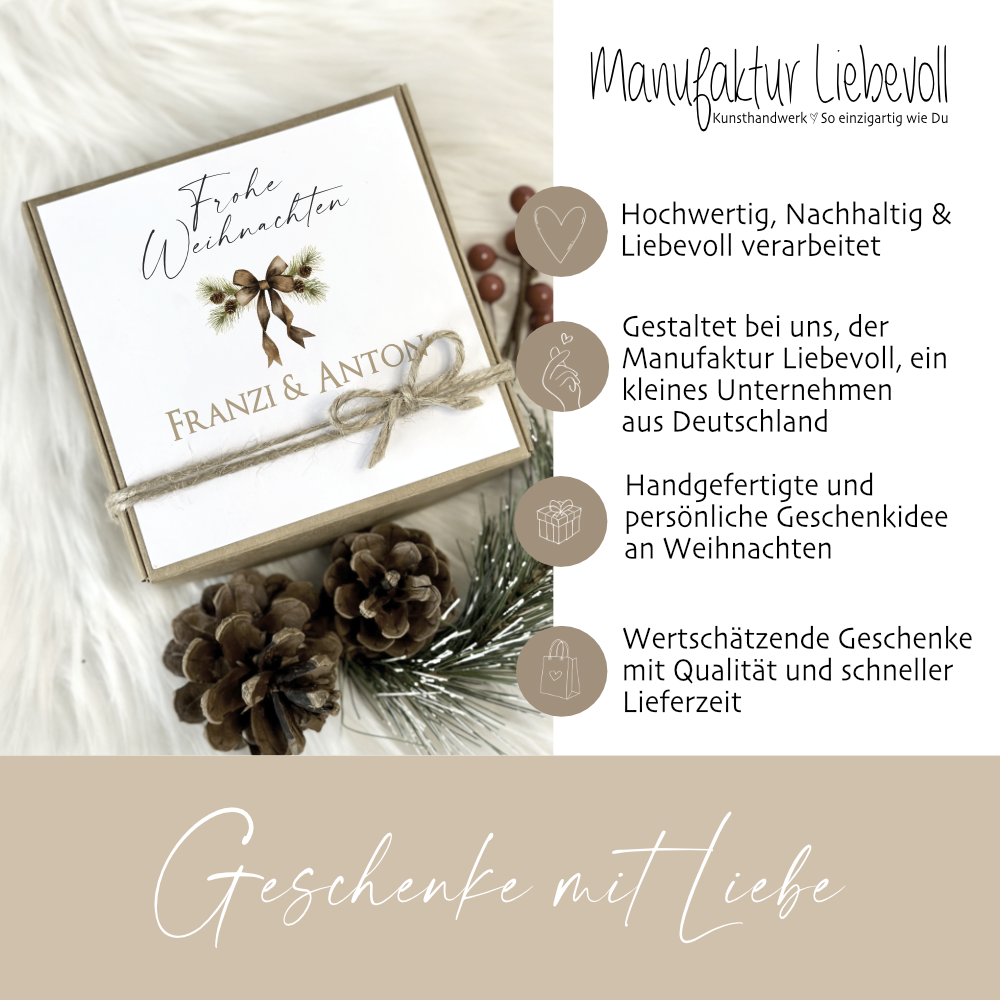 Weihnachtsgeschenk mit Namen Geschenkschachtel