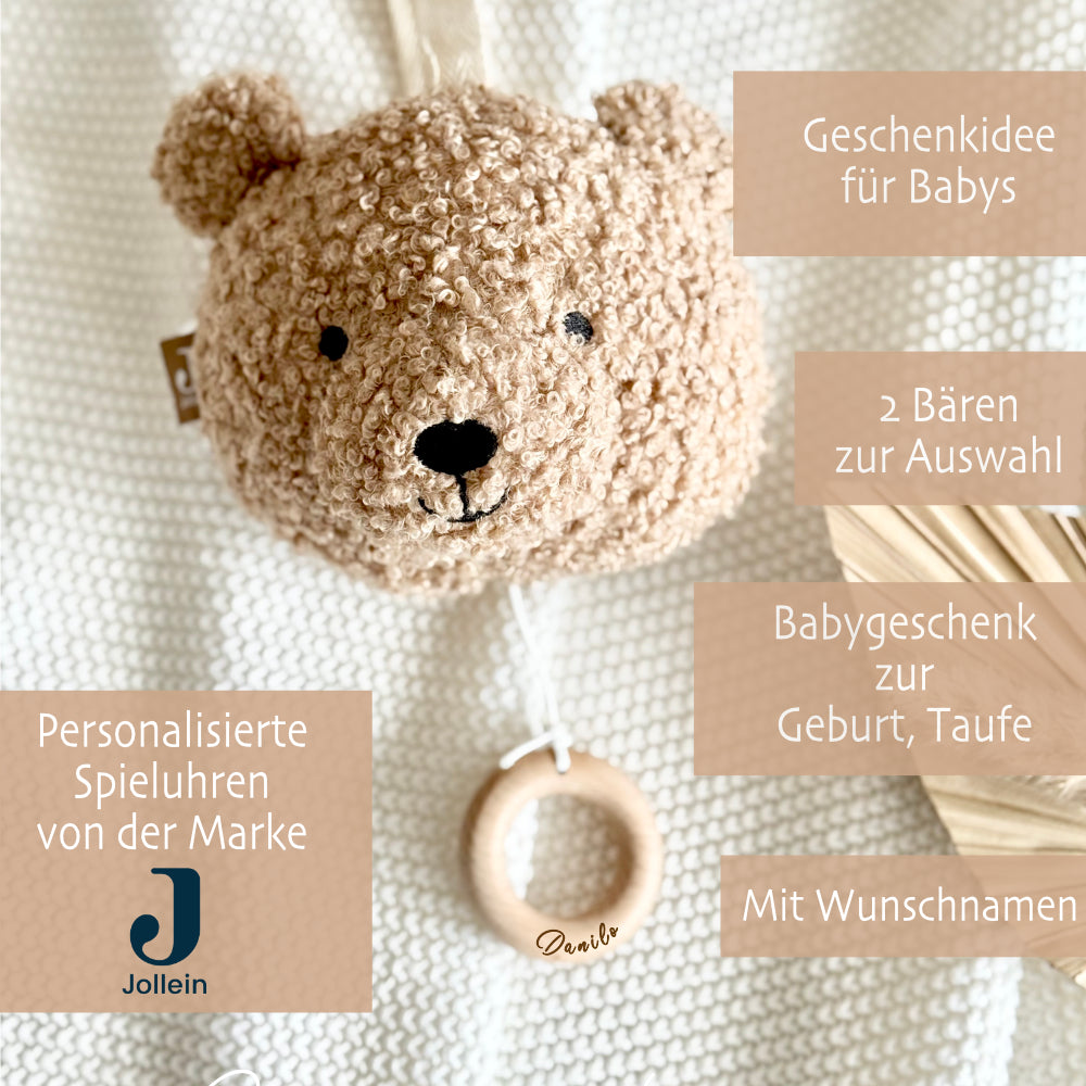 Personalisierte Spieluhr Bär mit Melodie "You are my sunshine"