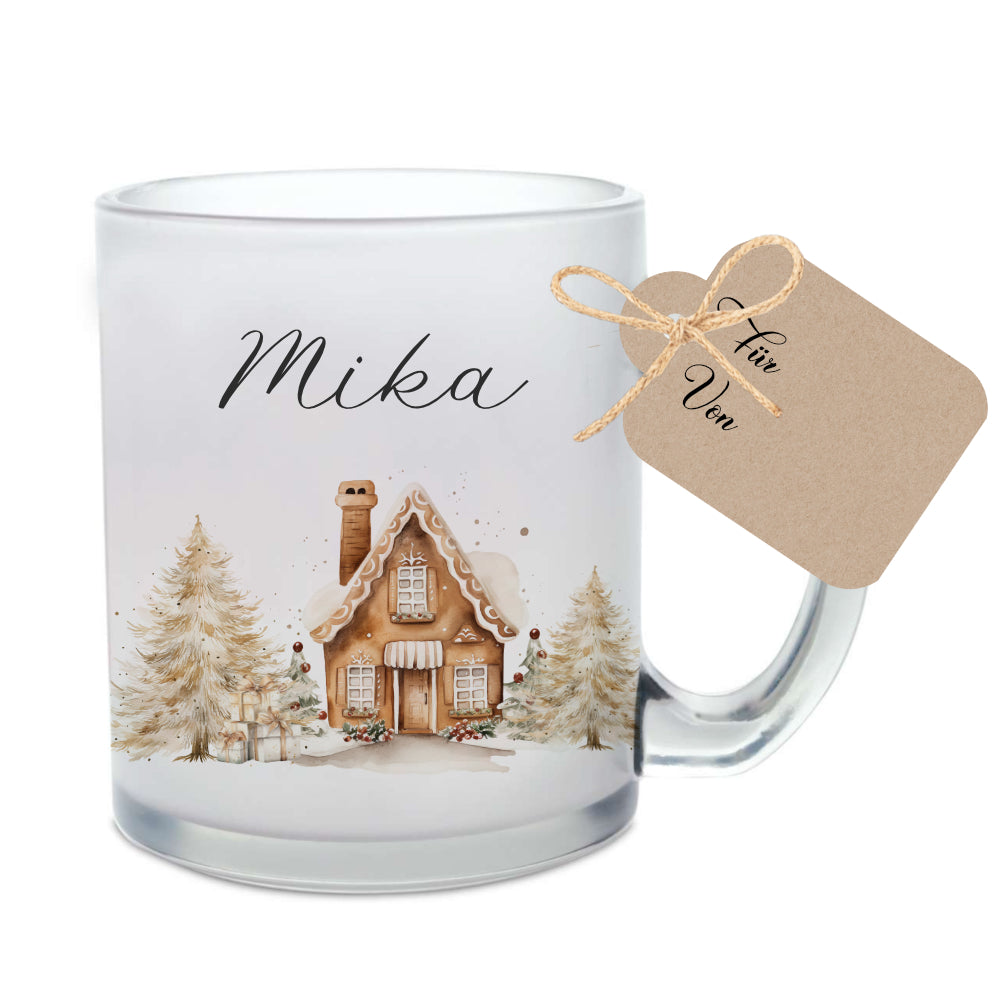 Weihnachten Personalisierte Tassen Weihnachtstasse mit Namen Weihnachtsgeschenk Glühweintasse Punsch Nikolaus Glastasse Manufaktur Liebevoll Große Motivauswahl