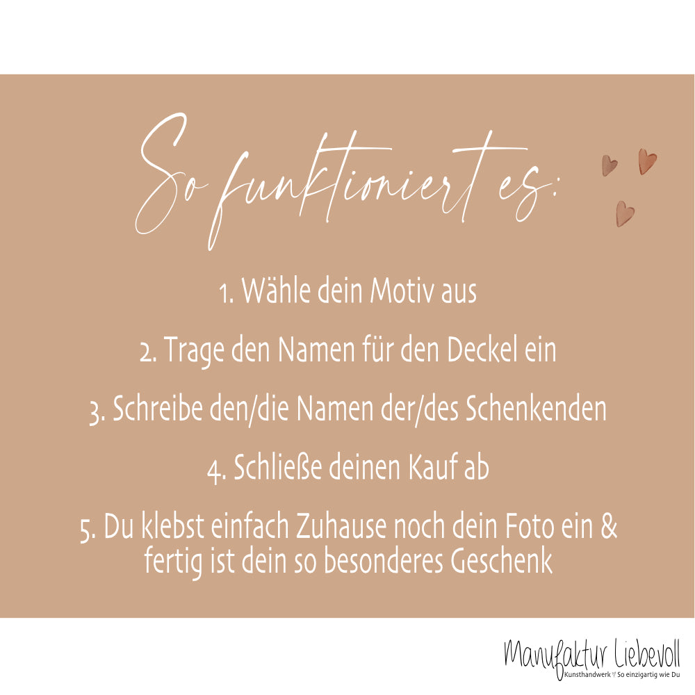 Geschenk Mama Papa personalisiert | Muttertagsgeschenk & Vatertagsgeschenk | Geburtstagsgeschenk Eltern | Fotogeschenk Holzbox