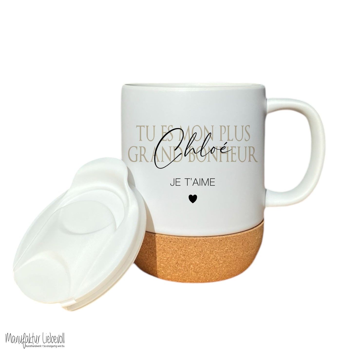 Geschenk Tasse Namen französisch, Kaffeetasse Tee Tasse Geburtstag, Je t'aime Geschenk Freundin Mama Geburtstagsgeschenk Valentinstag Frau