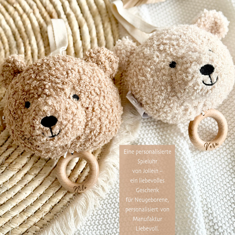 Personalisierte Spieluhr Bär mit Melodie "You are my sunshine"