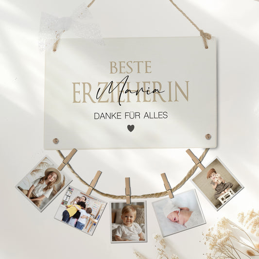 Fotogeschenk Erzieherin Geschenk Geburtstag Erzieher Namen Abschiedsgeschenk Kita Geburtstagsgeschenk