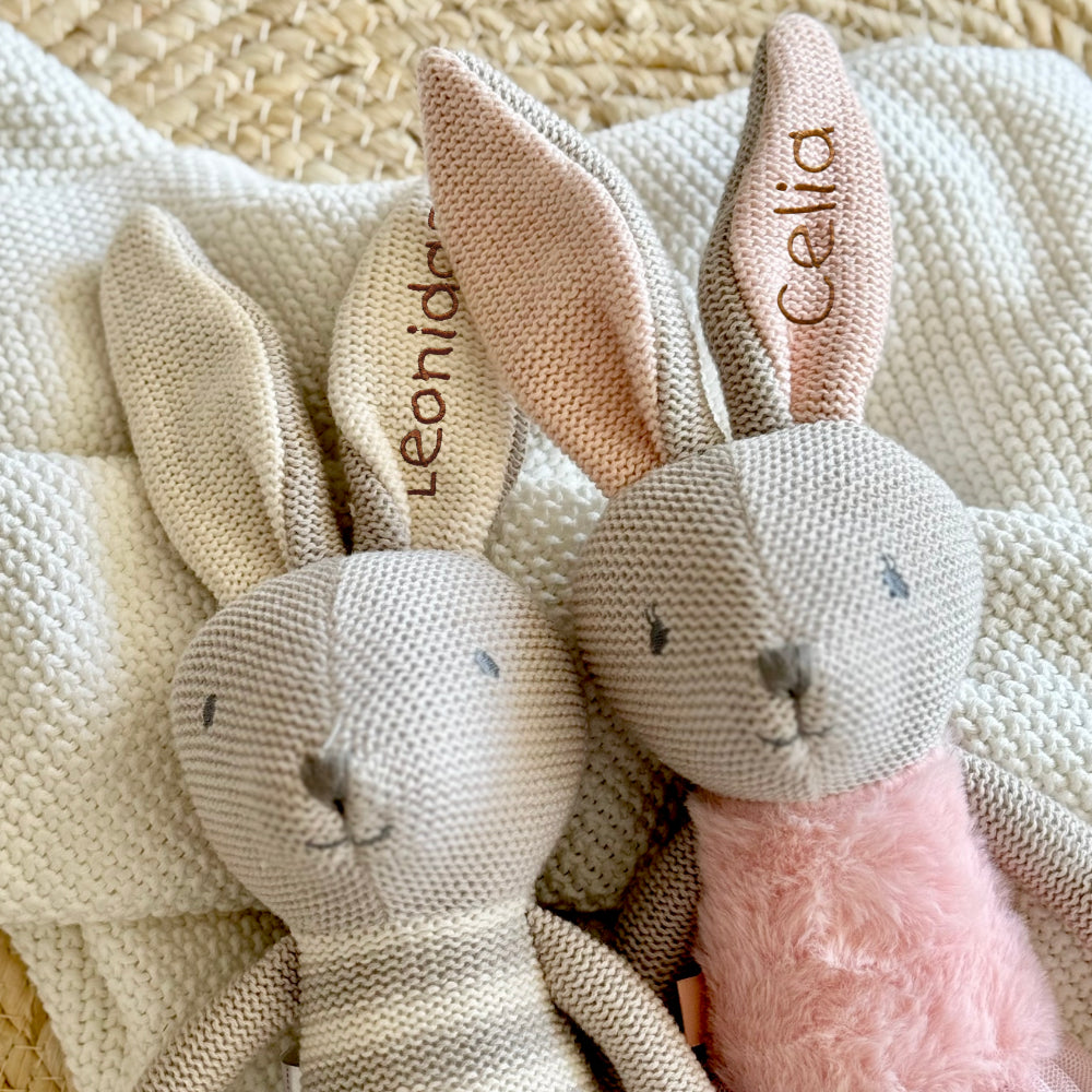 Personalisierte Stoffhasen für Babys, Kleinkinder, Kinder