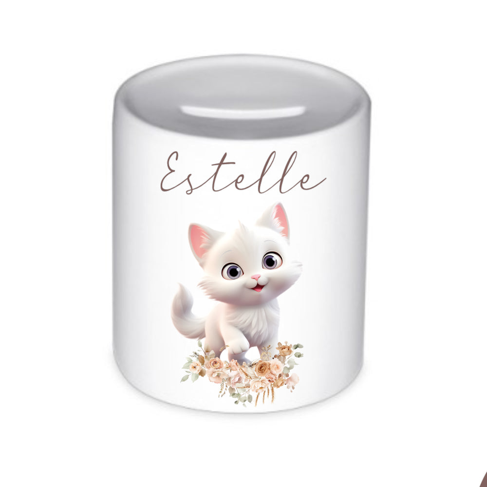 Spardose Personalisiert Spardose Kind Spardose Katze Personalisierte Spardose Baby Geschenk Spardose Kinder