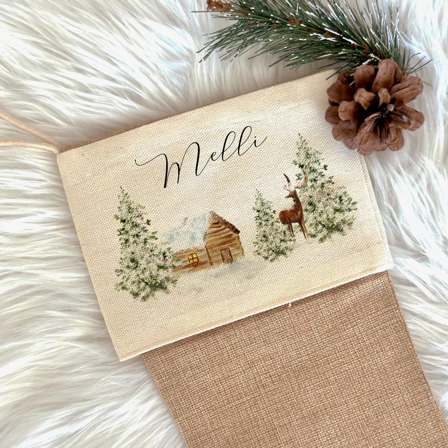 Nikolausstrumpf Name Weihnachtsstrumpf Geschenk Weihnachten