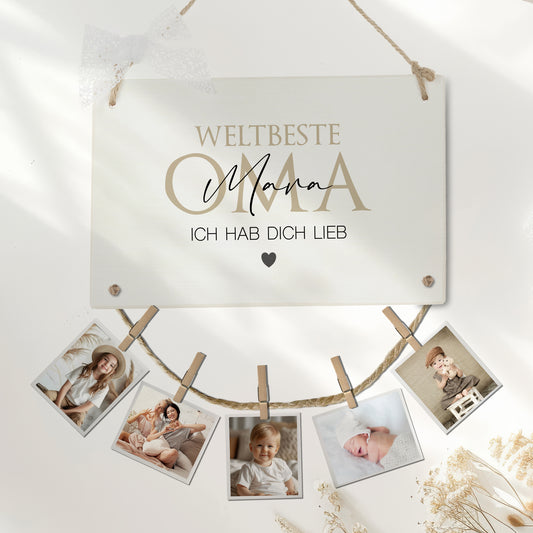 Fotogeschenk Oma Geschenk Geburtstag Geburtstagsgeschenk Großmutter Namen