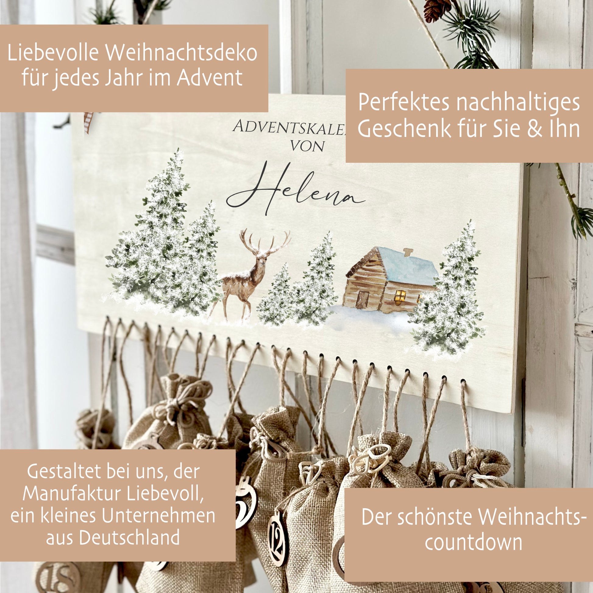 Adventskalender Helena zum Befüllen