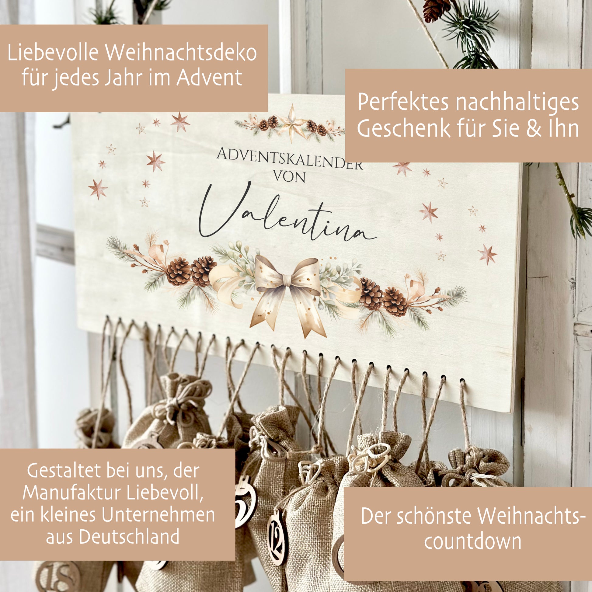 Adventskalender Schleife Valentina