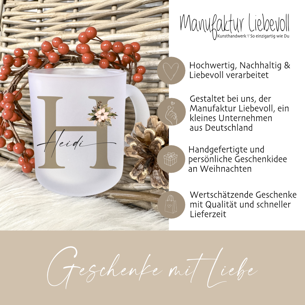 Weihnachtstasse mit Namen als Geschenkidee 