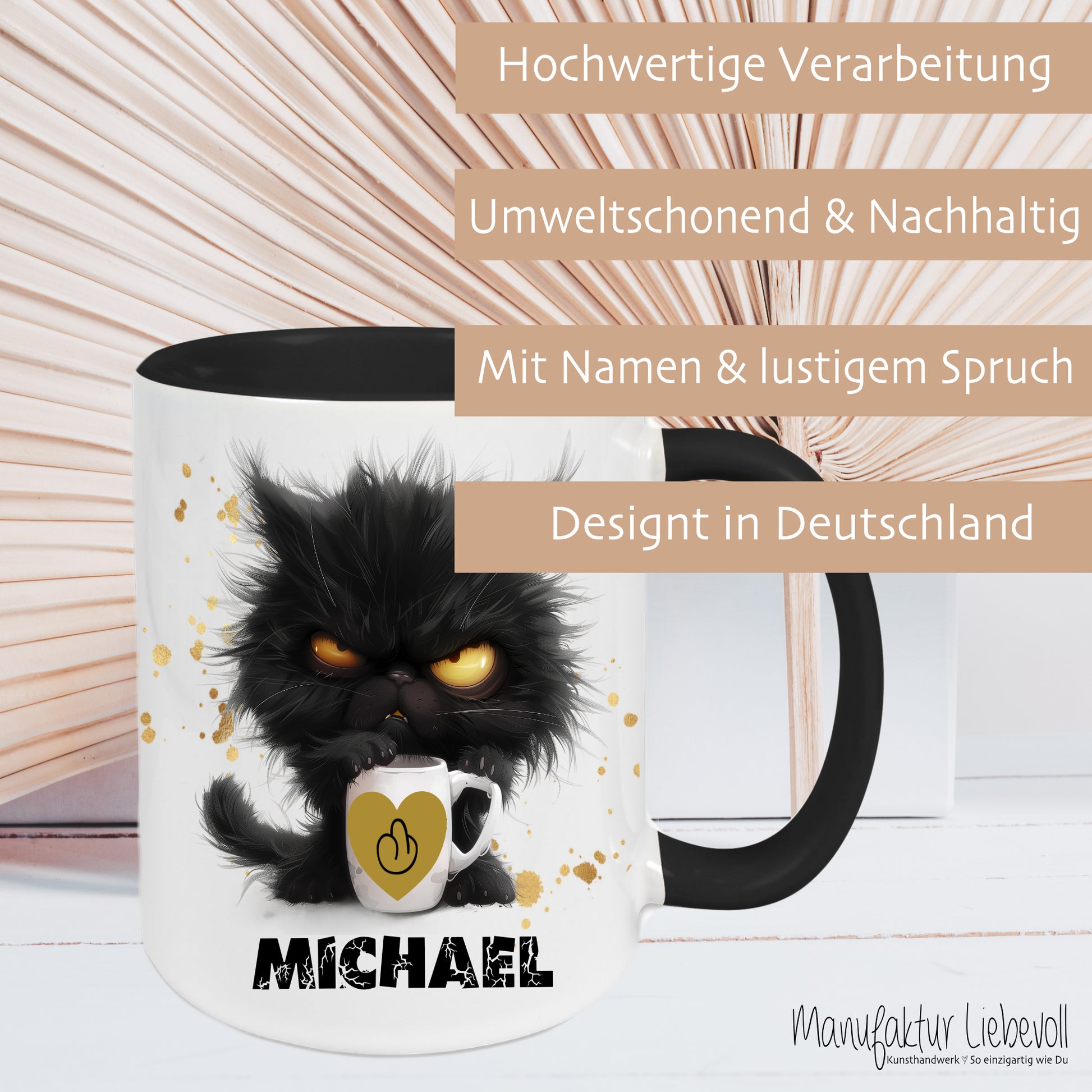 Tasse mit Namen als Geschenk zum Abschied für Kollegen