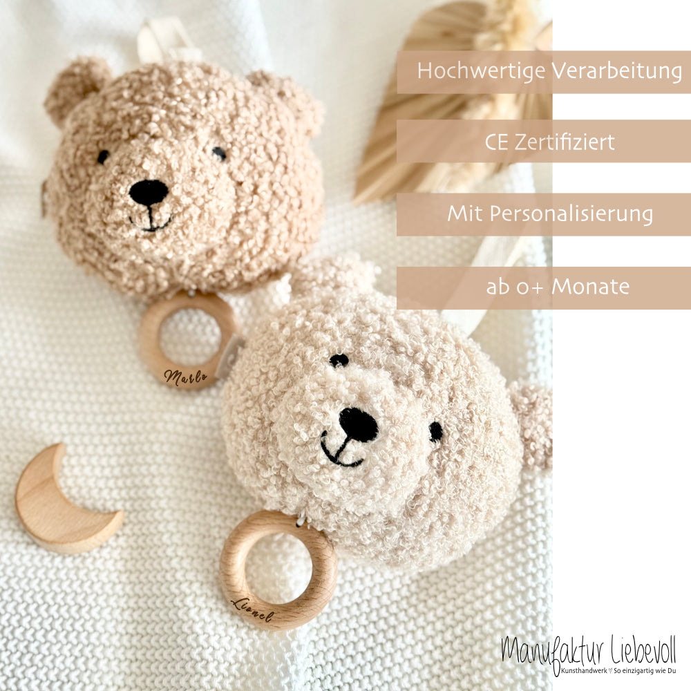 Personalisierte Spieluhr Bär mit Melodie "You are my sunshine"