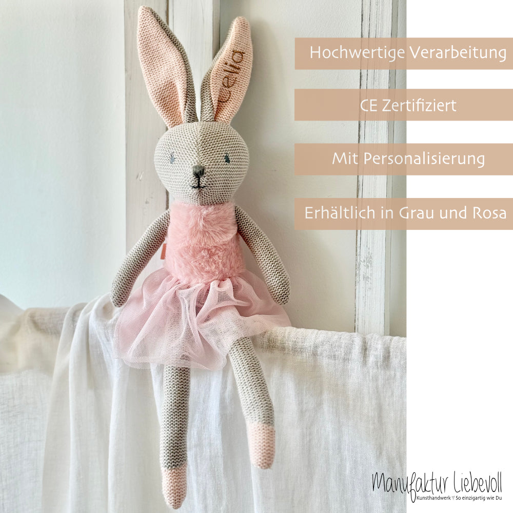 Personalisierte Stoffhasen für Babys, Kleinkinder, Kinder