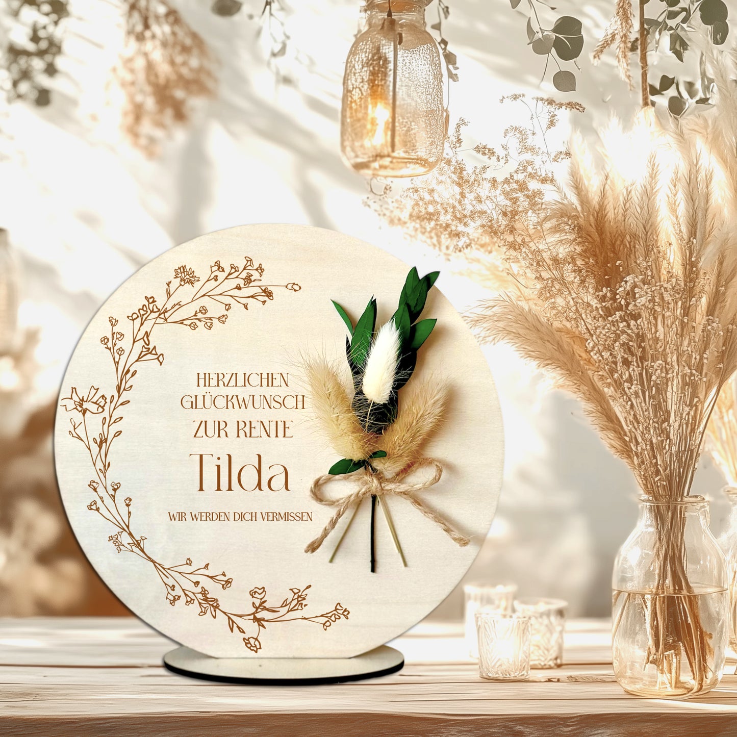 Geschenk Rente Frau, Geschenk zur Rente aus Holz personalisiert Kollegin Geschenk Ruhestand Mann Abschiedsgeschenk Arbeitskollegin Abschied