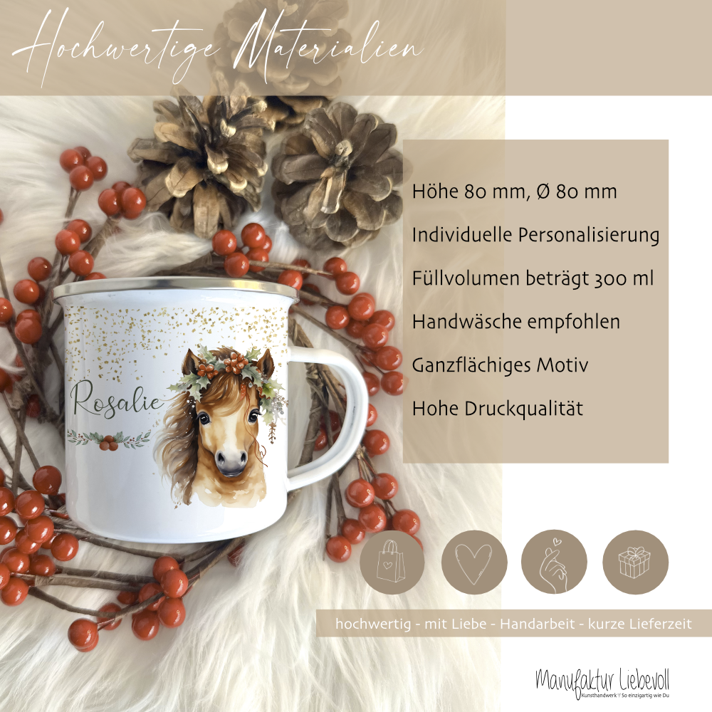 Tasse mit Namen Mädchen als Nikolaus Weihnachtsgeschenk