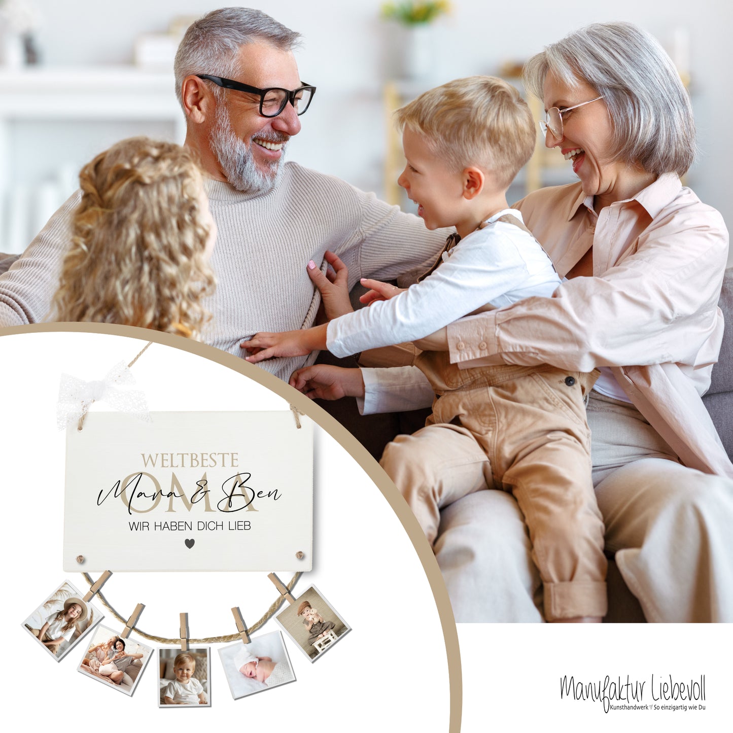 Fotogeschenk Oma Geschenk Geburtstag Geburtstagsgeschenk Großmutter Namen
