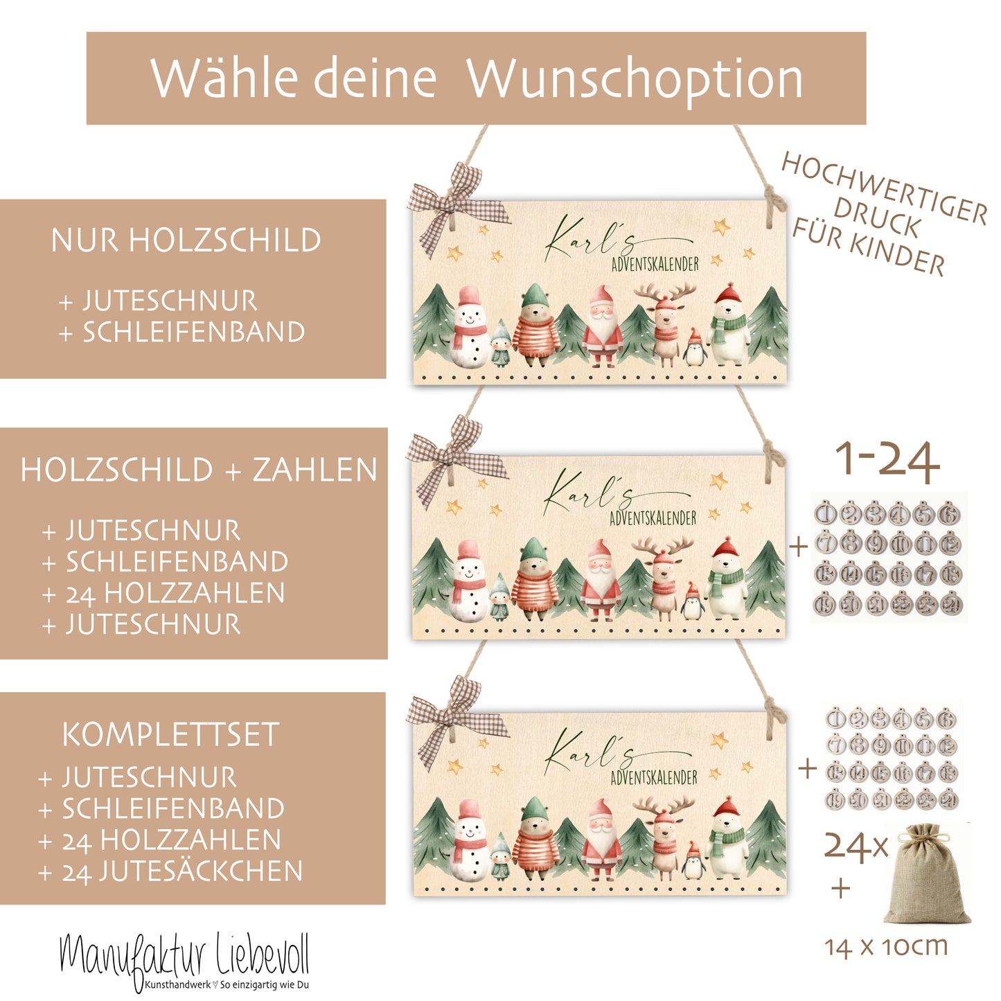 Karls Adventkalender Figuren