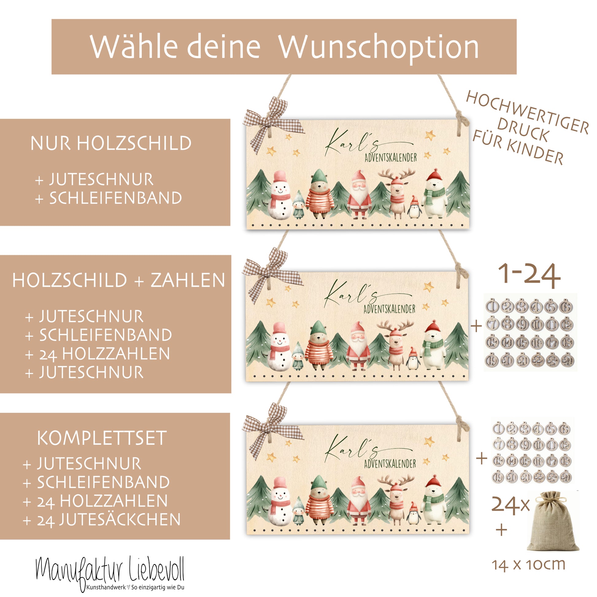 Karls Adventkalender Figuren