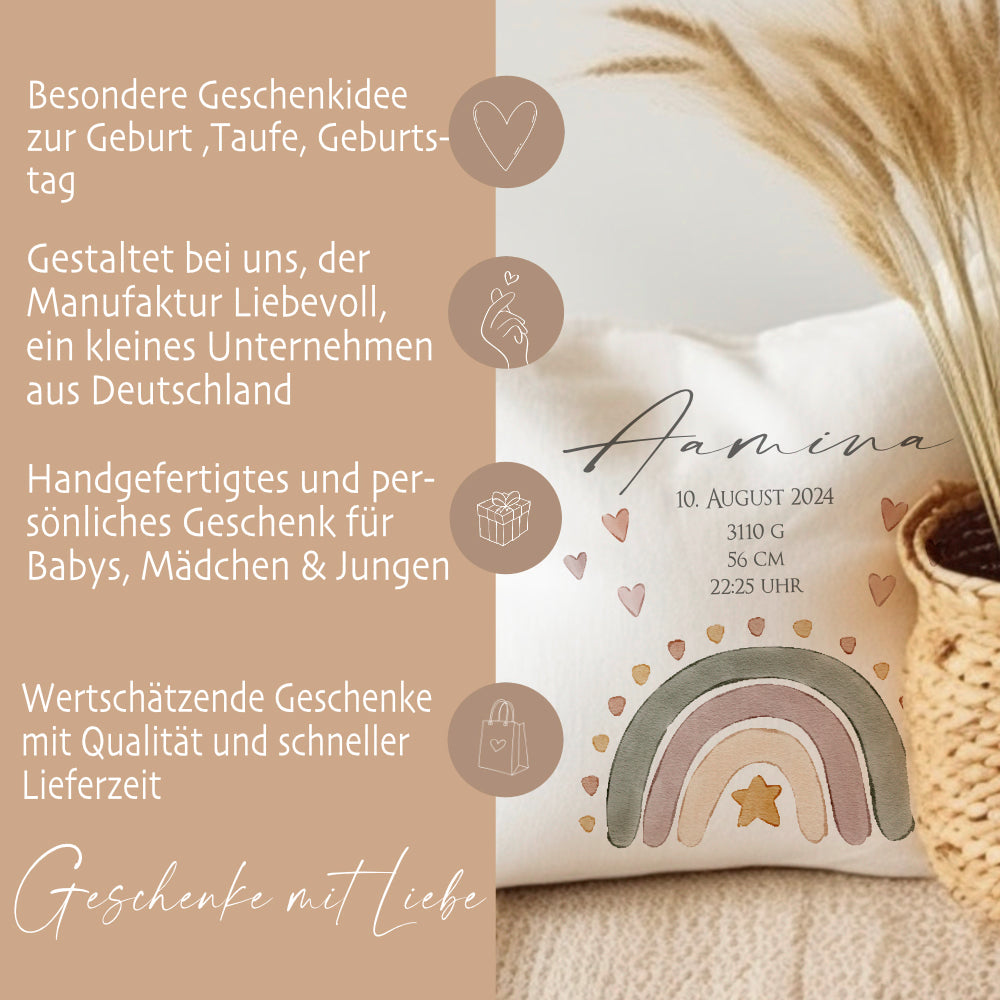 Geburt Kissen Namen Geschenk