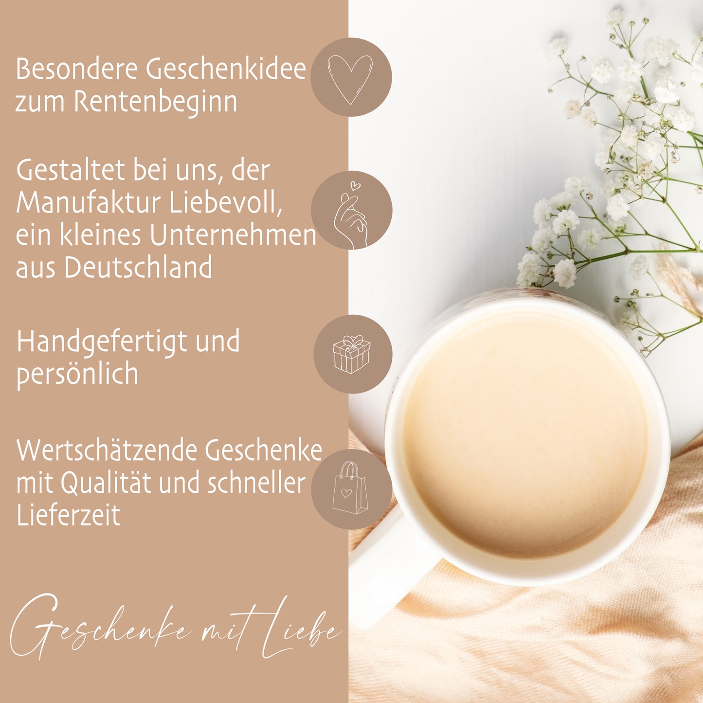 Geschenk Tasse Rente Ruhestand Frau