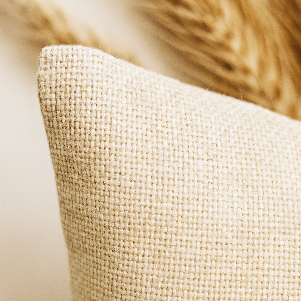 Personalisiertes Kissen mit Namen – Geschenk für Oma, Opa, Mama, Papa, Uroma & Uropa – Aquarell Blumen – Kissen Leinenoptik 40x40 – Familiengeschenk mit Enkelnamen – Danke oder Beste/r