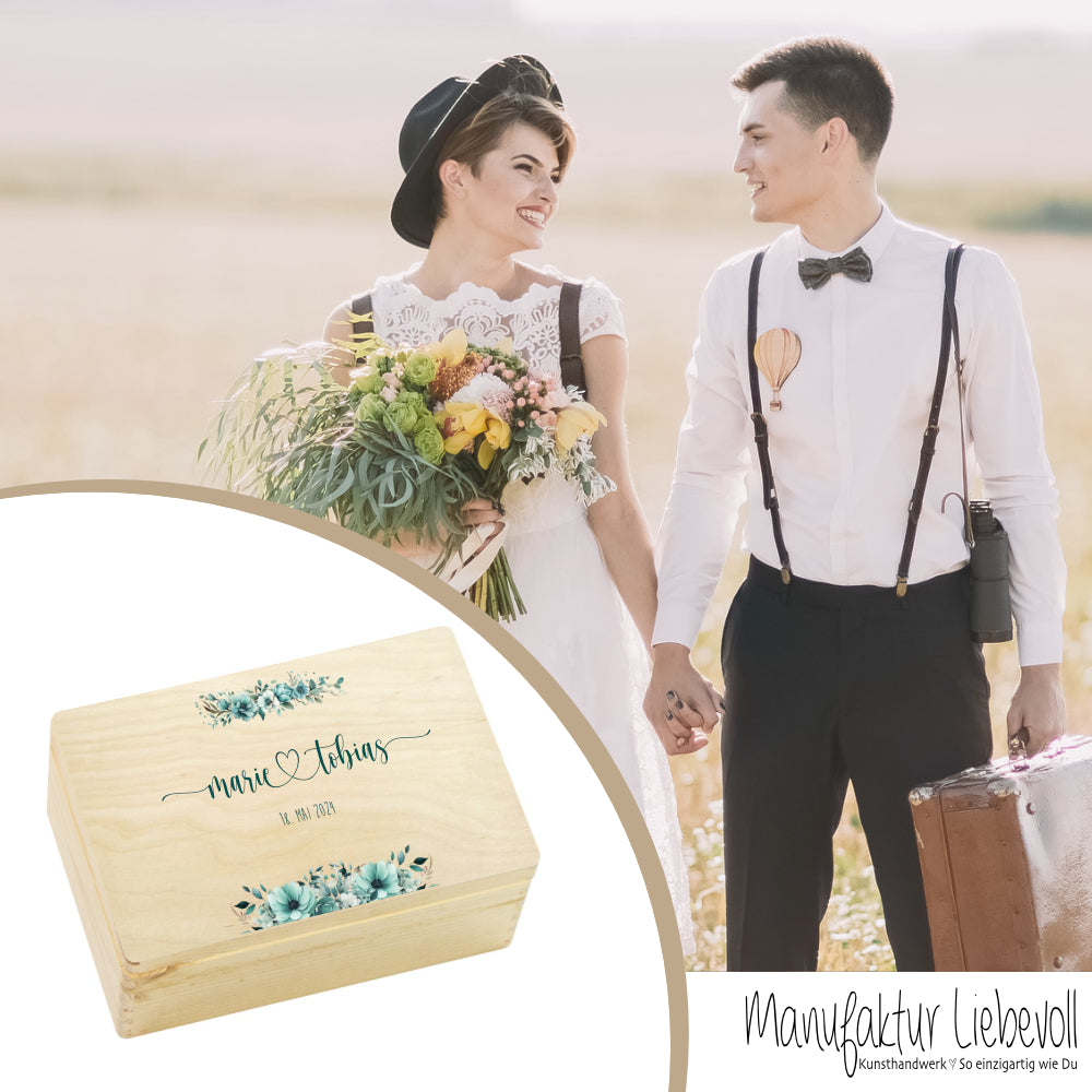 Erinnerungskiste Hochzeitsgeschenk Personalisiert Erinnerungsbox Holzkiste Geldgeschenk Hochzeit Geschenk 