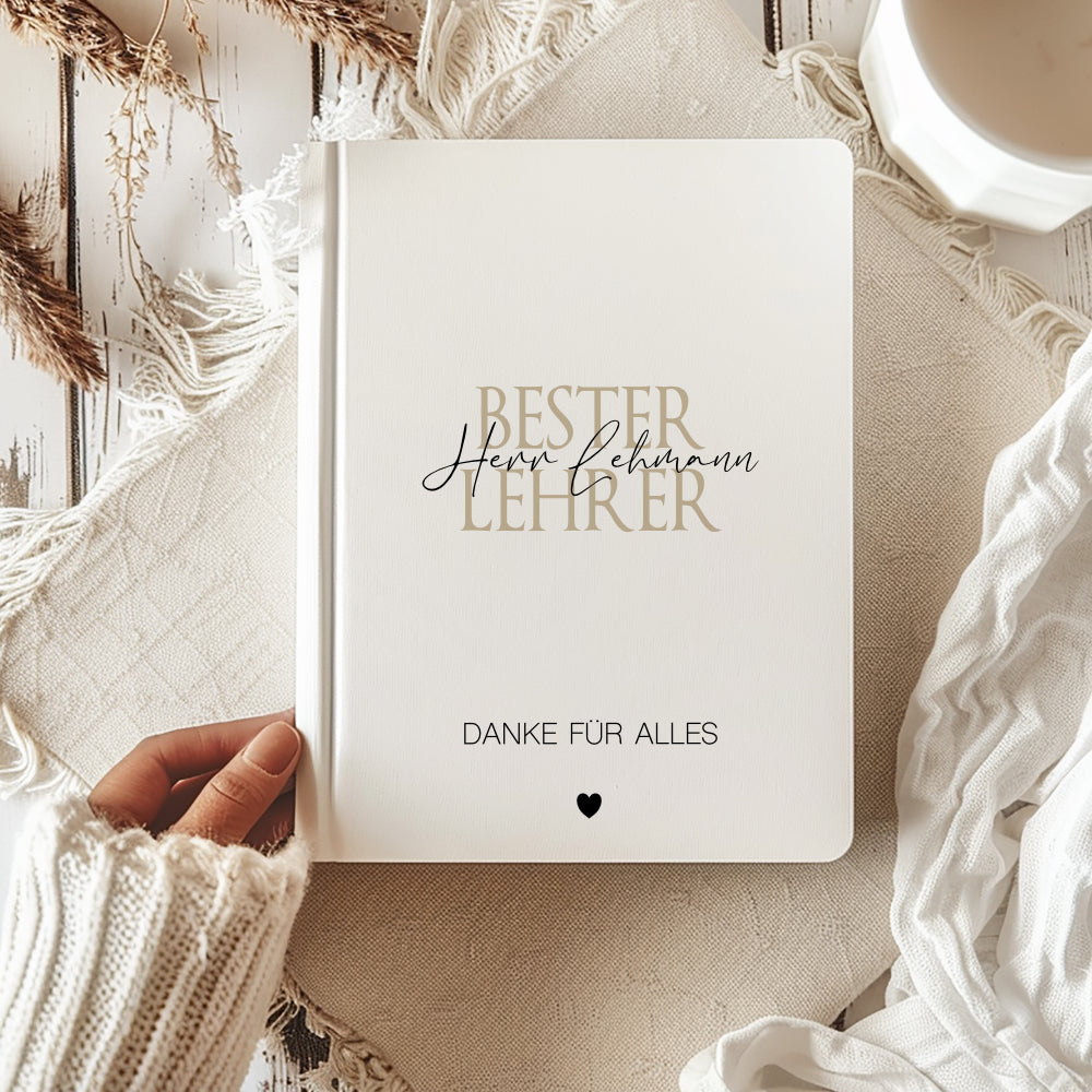 Notizbuch mit Namen Lehrerin Abschiedsgeschenk Lehrer Geschenk Dankeschön