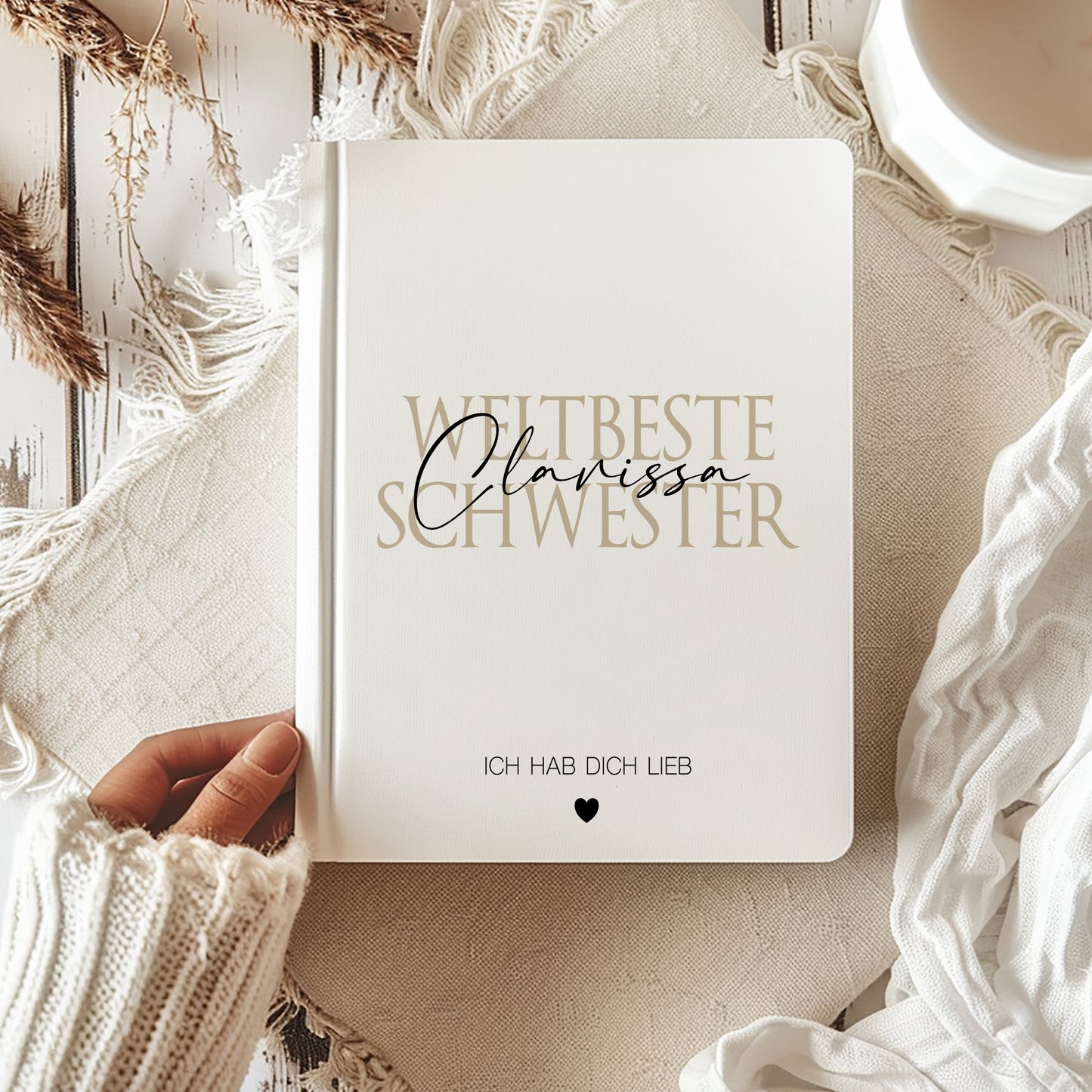 Notizbuch personalisiert Familien Geschenk Mama Notizheft Tochter Geburtstag Geschenk Schwester Papa Oma Opa Bruder Sohn