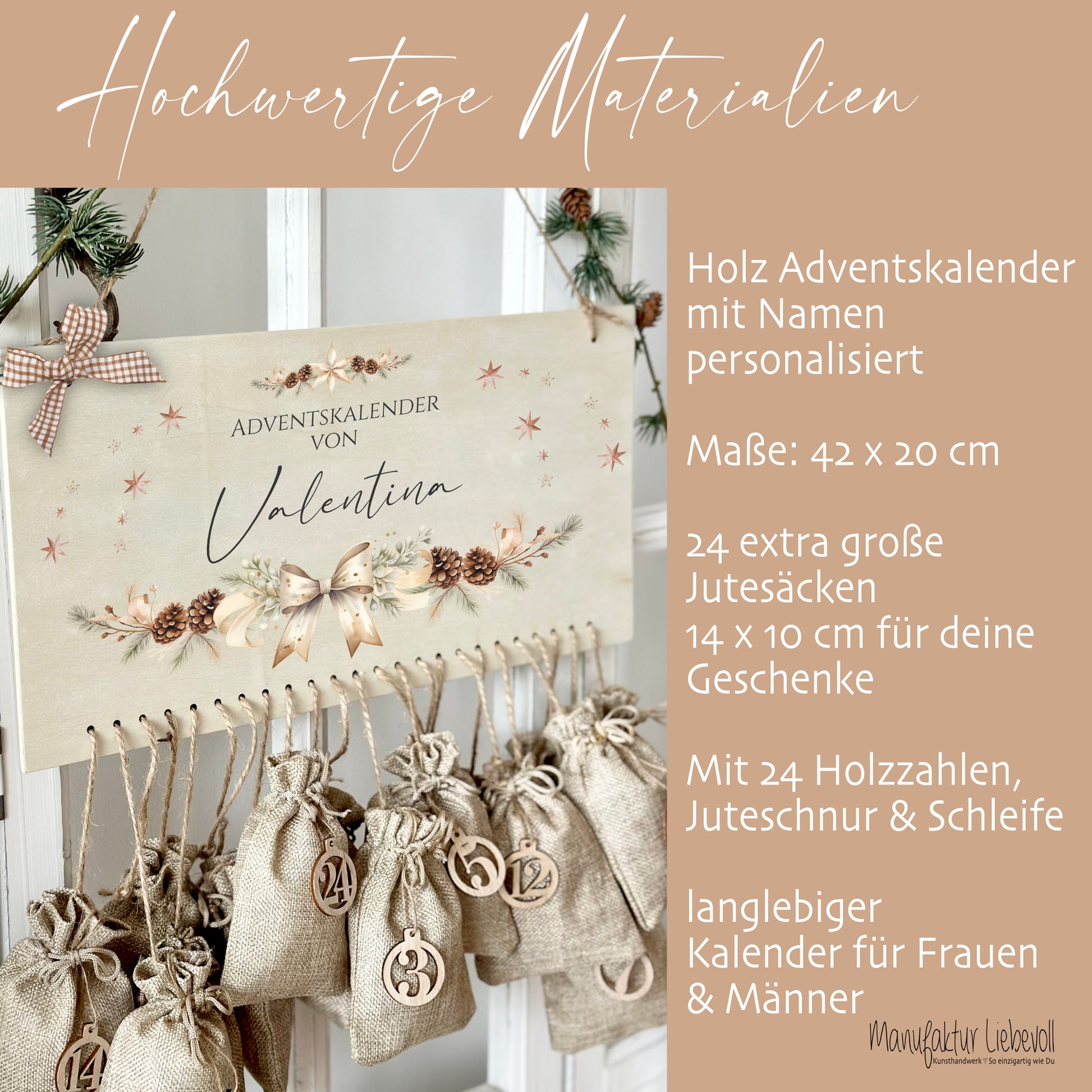 Adventskalender Schleife Valentina