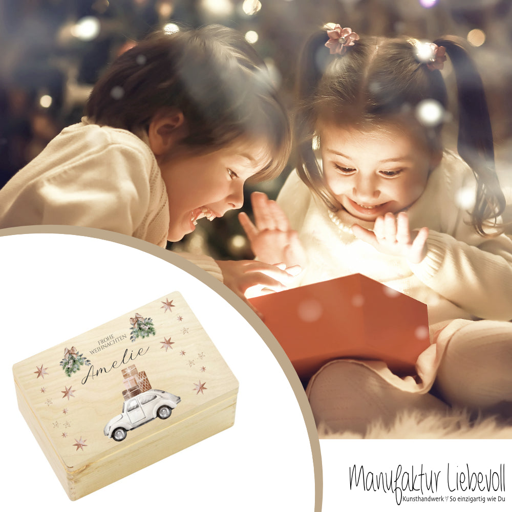 Weihnachten Personalisiert Holzbox Geschenk Frohe Weihnachten Holzkiste Personalisierte Heiligabend Box Weihnachtsbox Geschenkverpackung