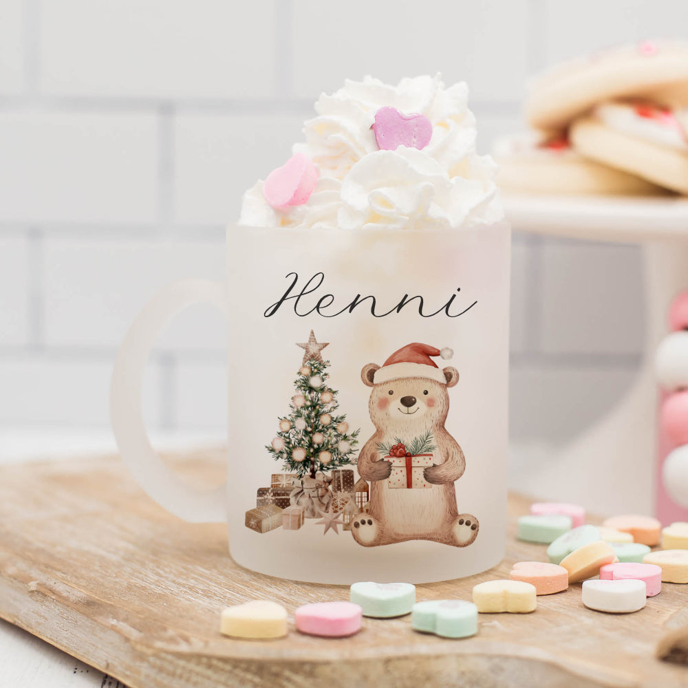 Weihnachten Personalisierte Tassen Weihnachtstasse mit Namen Weihnachtsgeschenk Glühweintasse Punsch Nikolaus Glastasse Manufaktur Liebevoll Große Motivauswahl