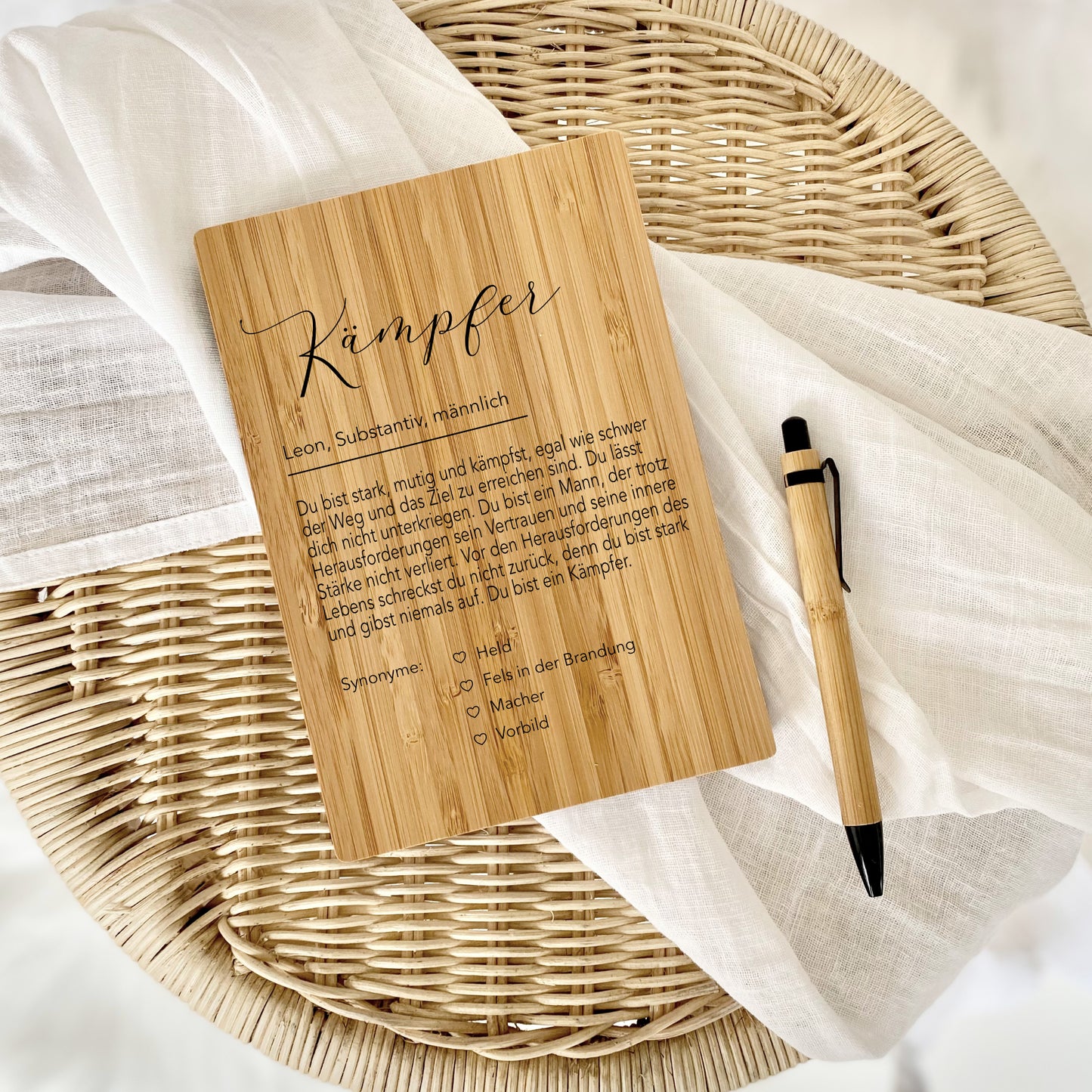 Notizbuch Kämpfer mit Namen Definition Geschenk Mann Freund Sohn Personalisiert Tagebuch Notizheft Journal Zuversicht Kraft Geschenk DIN A5