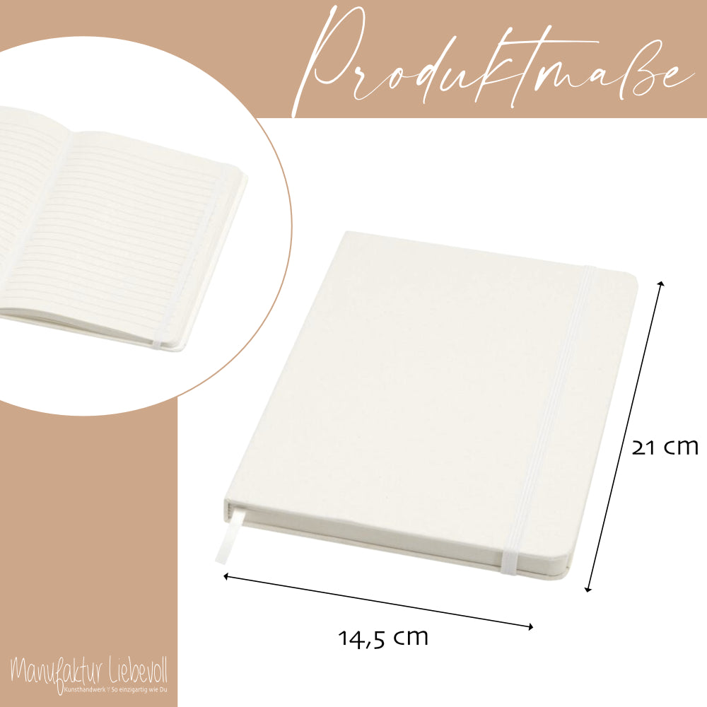 Notizbuch Personalisiert Buchstabe und Name Boho, Tagebuch, Journal, Geschenk