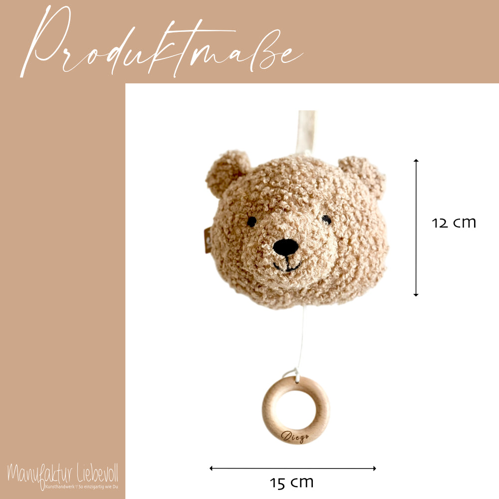 Personalisierte Spieluhr Bär mit Melodie "You are my sunshine"