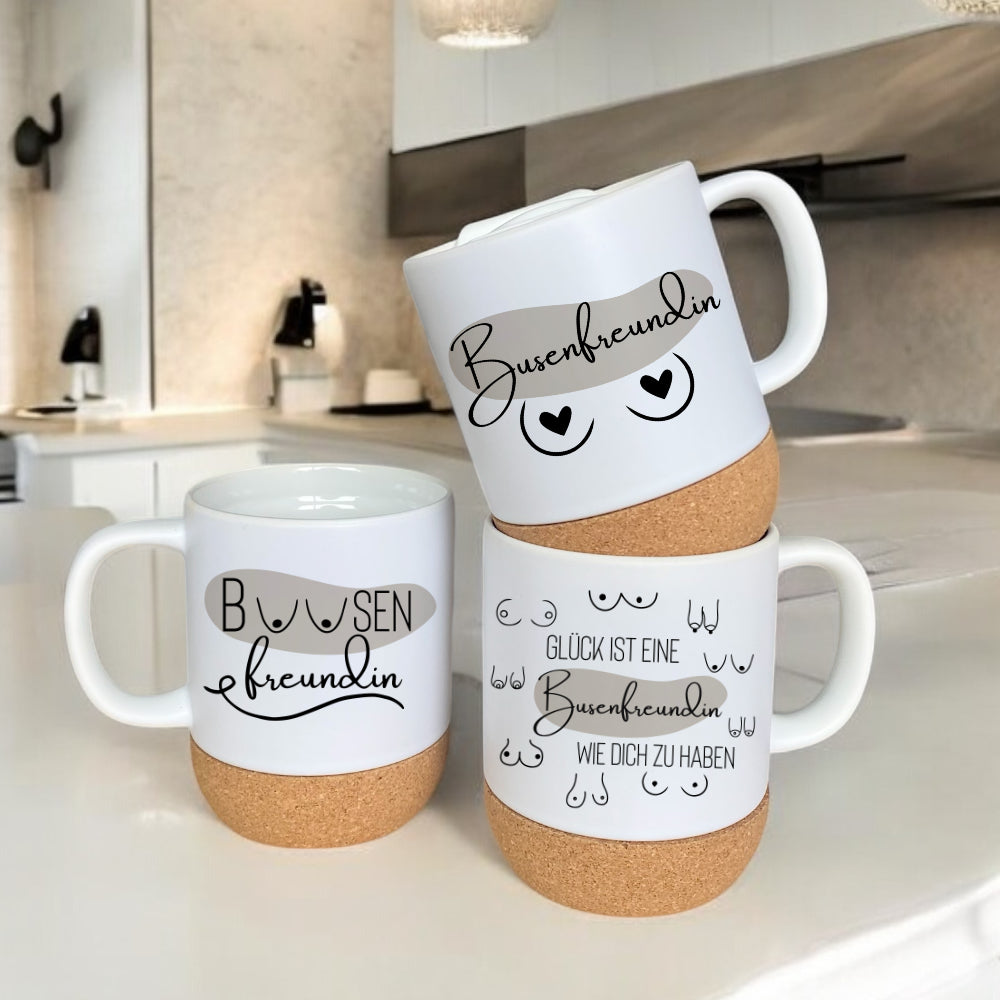 Tasse Busenfreundin Kaffeetasse Beste Freundin Geschenk Kaffeebecher Brüste Tasse Lustig Freundschaft Best Friends