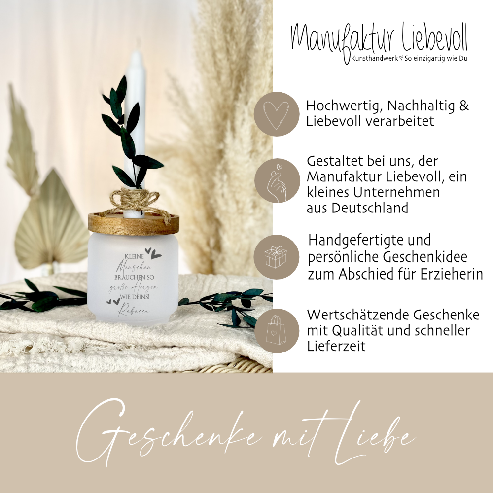 Abschiedsgeschenk für Erzieherin mit Namen