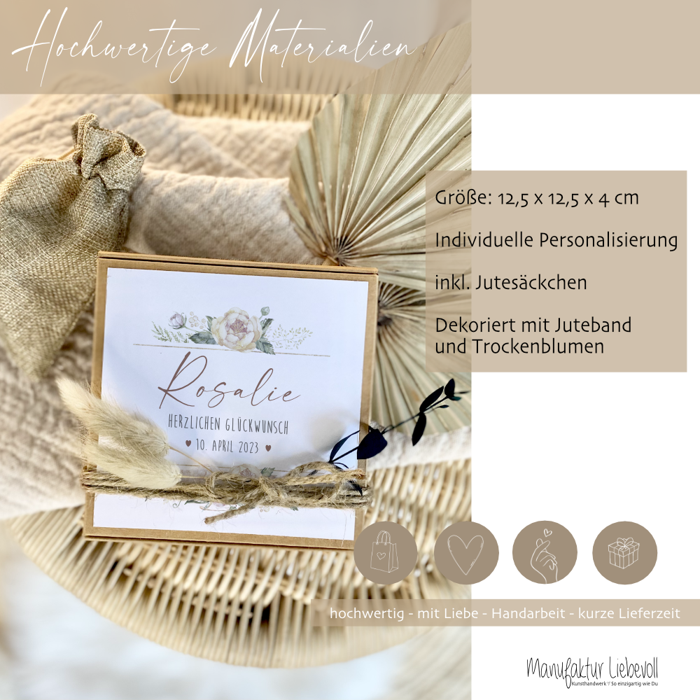 Geschenkbox mit Namen als Geschenkidee