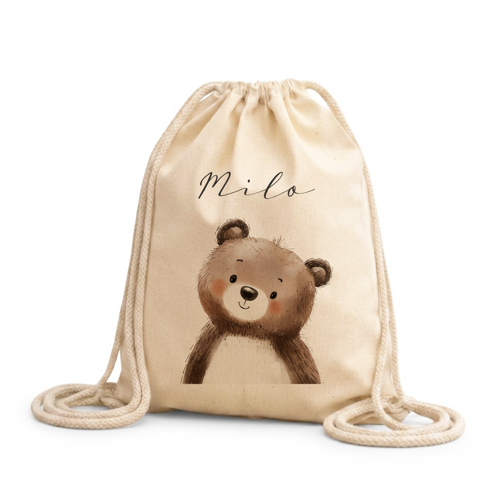 Kinder-Rucksack & Turnbeutel im Boho-Stil – Personalisiert für Kindergarten & Kita, Kinderbeutel