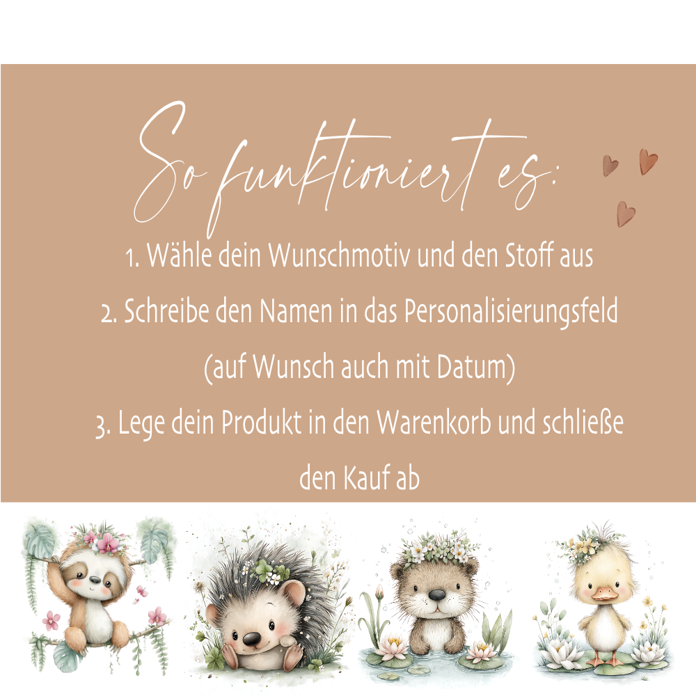 Personalisierte Schultüte aus Stoff – Individuelle Zuckertüte mit Namen & Motiv – 35cm & 70cm
