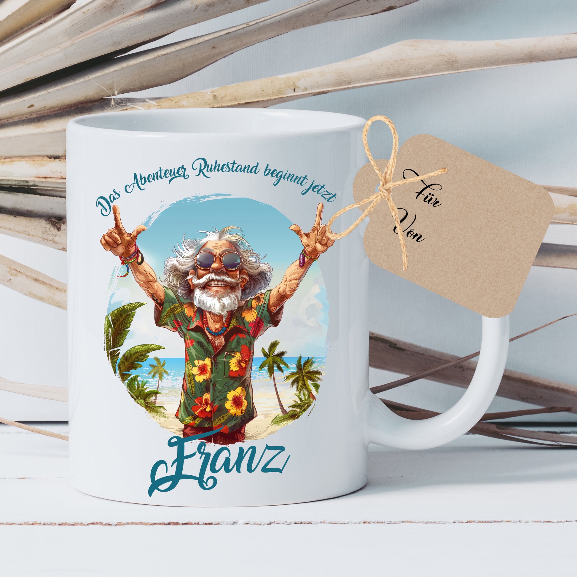 Geschenk Tasse Rente Ruhestand Mann