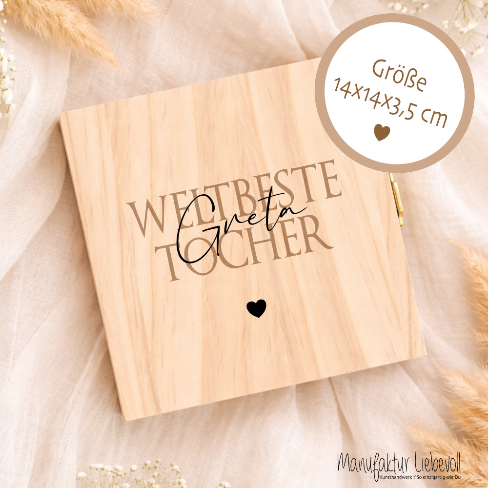 Geschenk Tochter Sohn personalisiert | Taufe Konfirmation Jugendweihe Geschenk | Tochter Geburtstag Sohn Geschenk I Weihnachten Holzbox