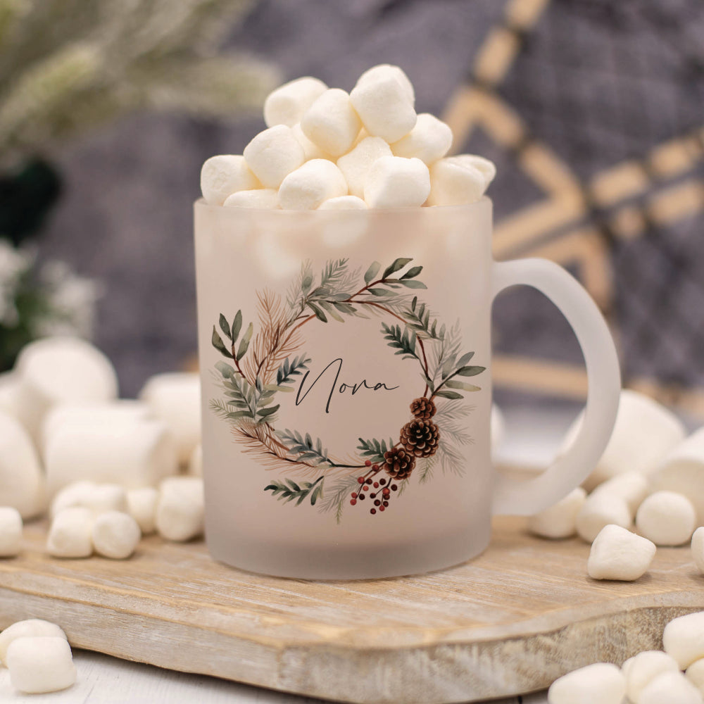 Tasse Weihnachten Personalisiert Glühwein Geschenk Weihnachtspunsch Wichtelgeschenk Nikolaus Glastasse Frau Freundin | Große Motivauswahl